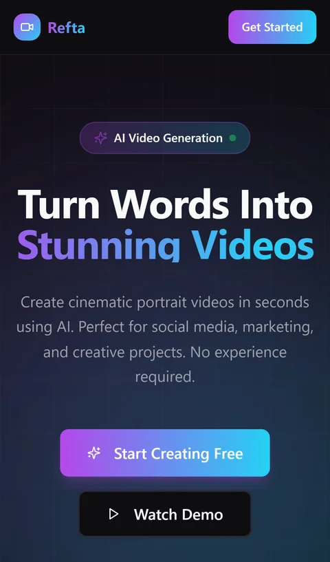 Refta — screenshot of the live product